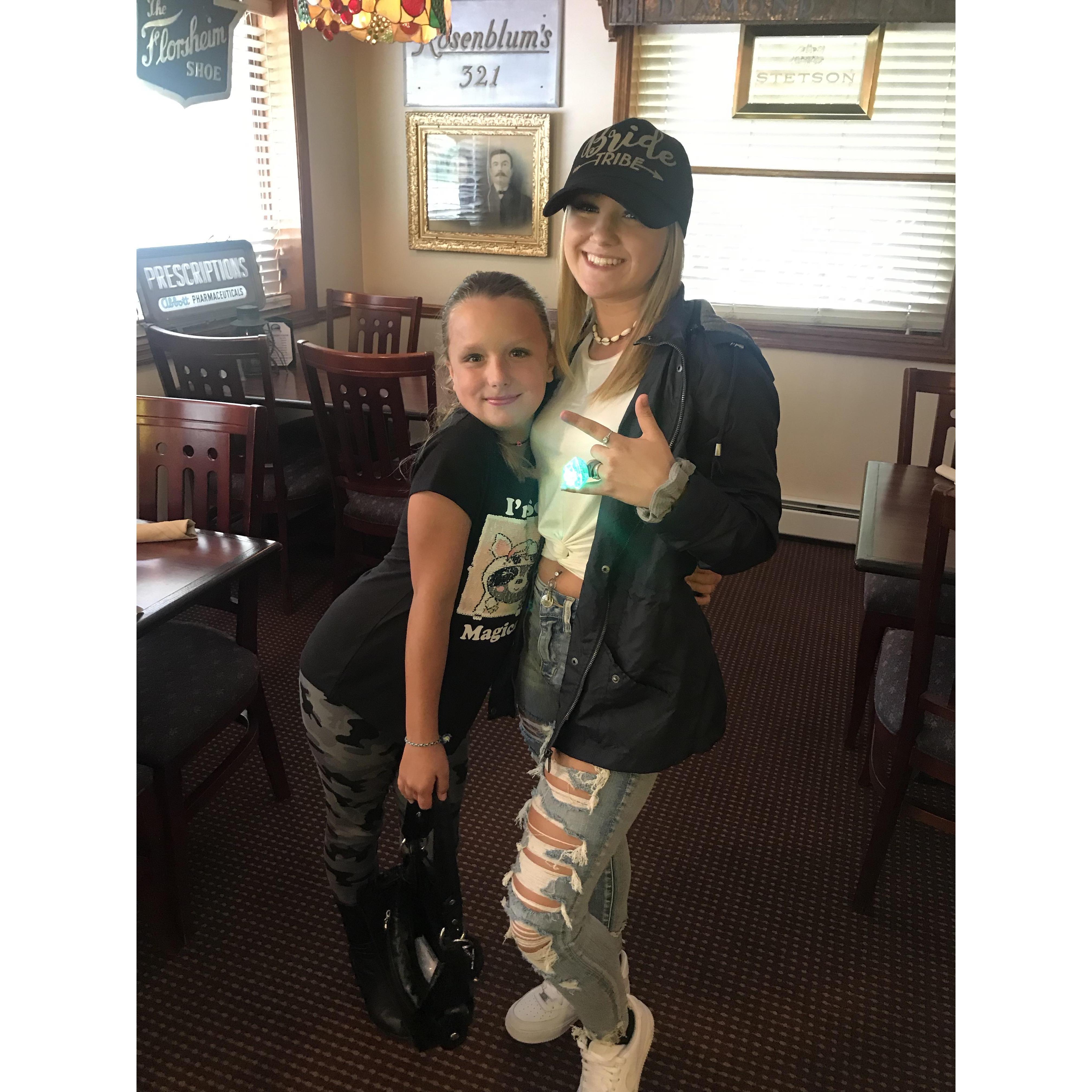 The first two members of my "Bride Tribe" 8/24/19