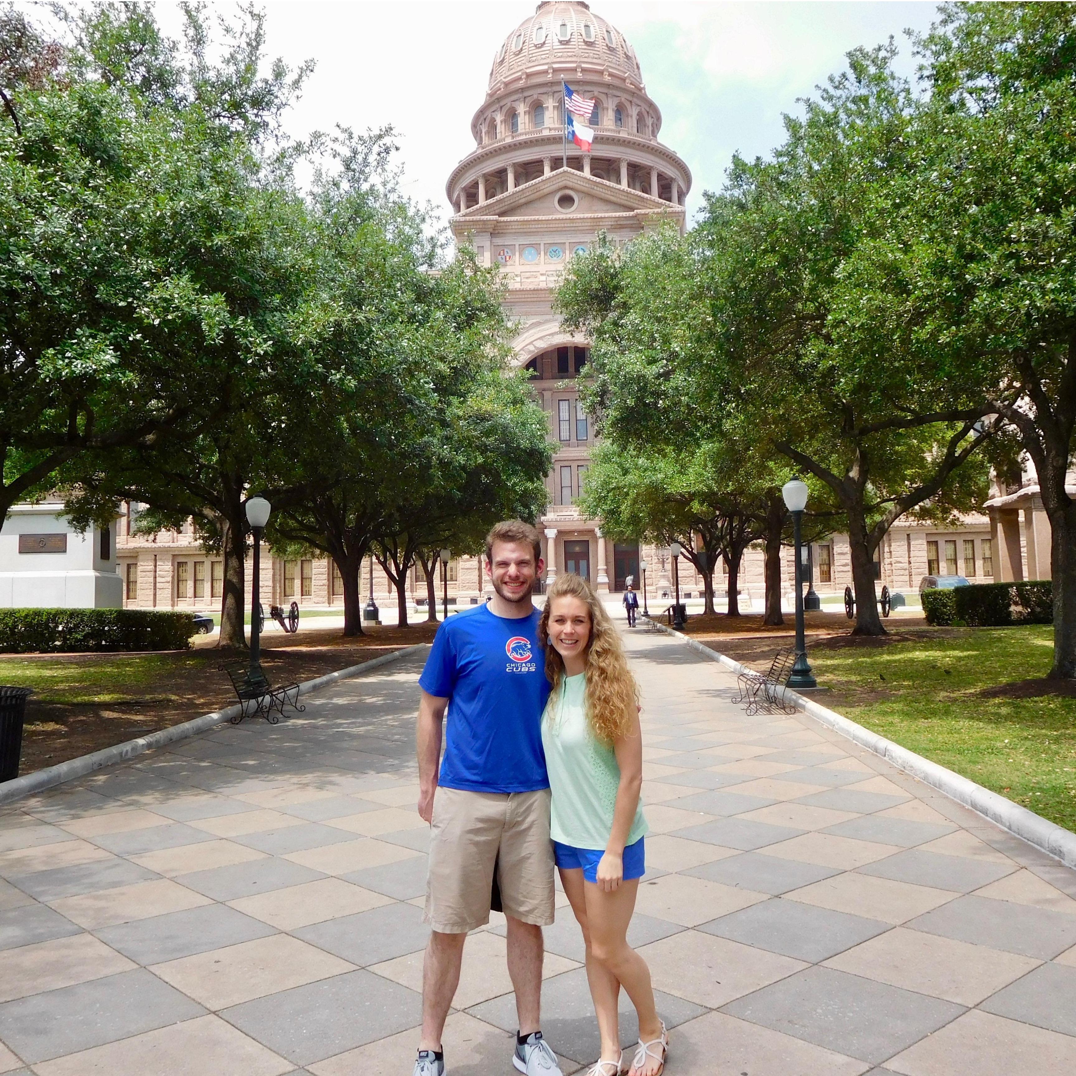 Our first trip on a plane - off to Austin, TX!