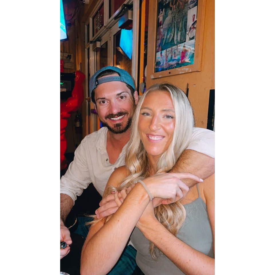 This was the night before Logan proposed!