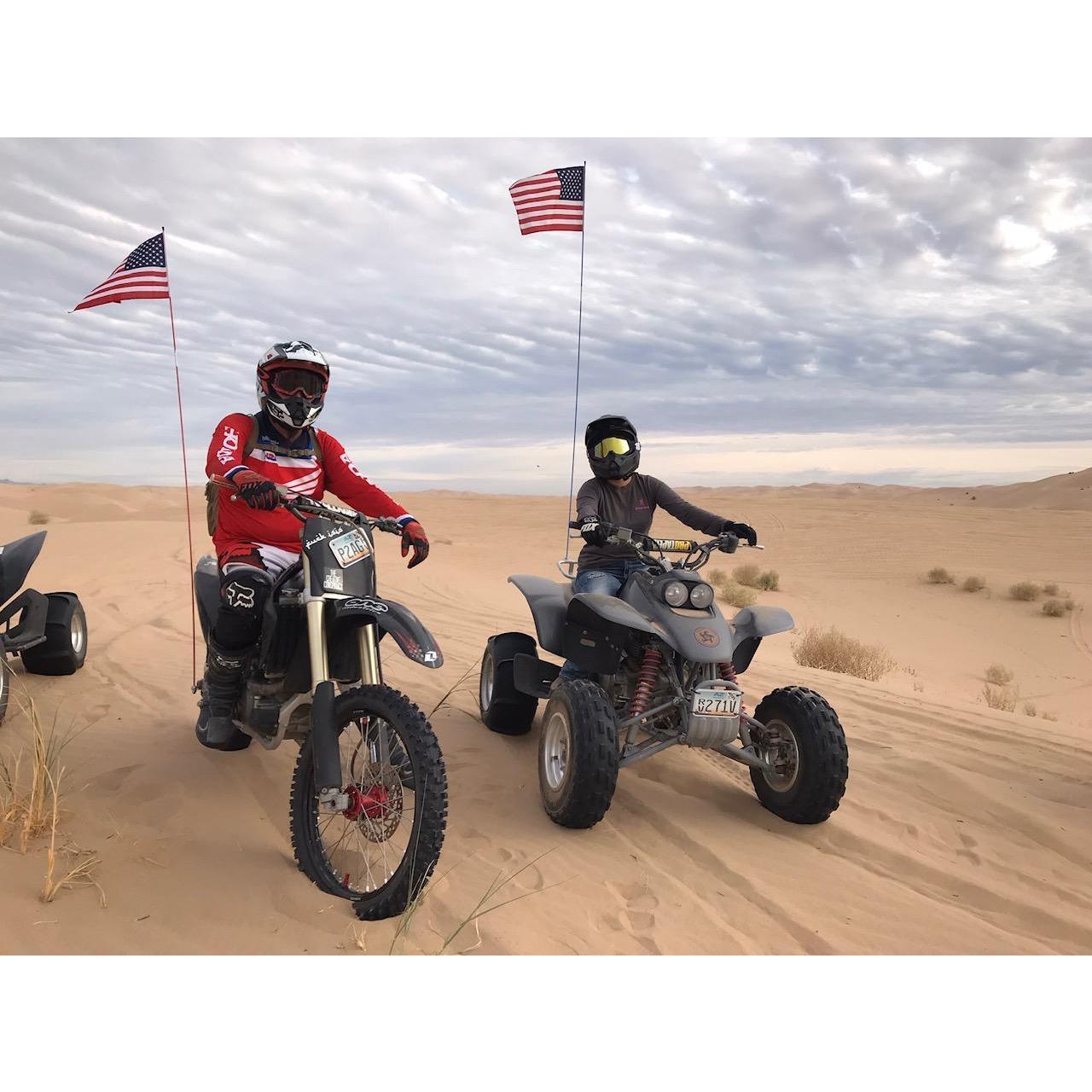 The first ride in the Dunes with my new Quad!
01/06/2018