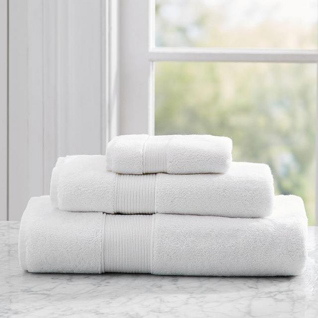 PB Classic Organic Towels, Wash, White