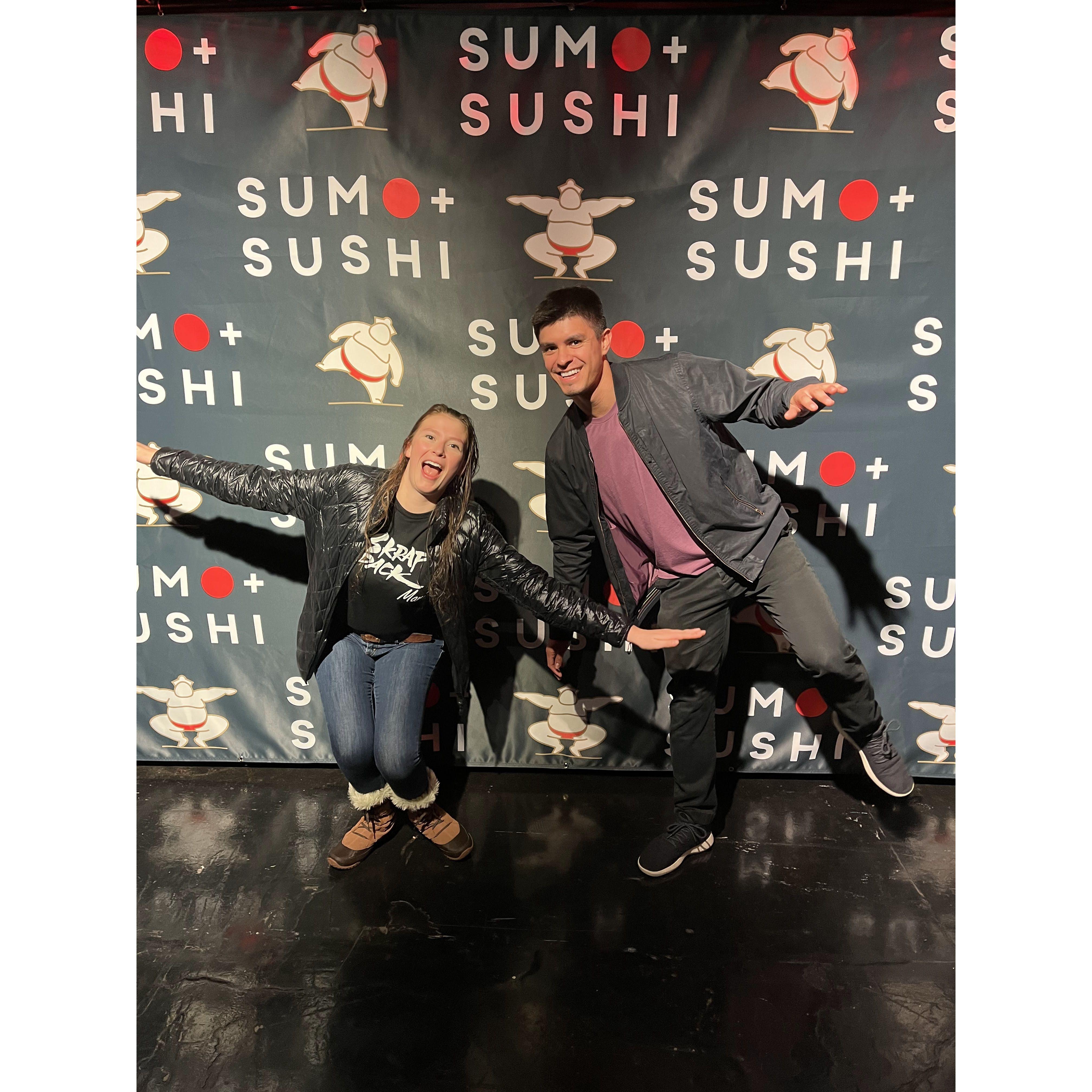 Date Night: Sushi & Sumo Wrestling