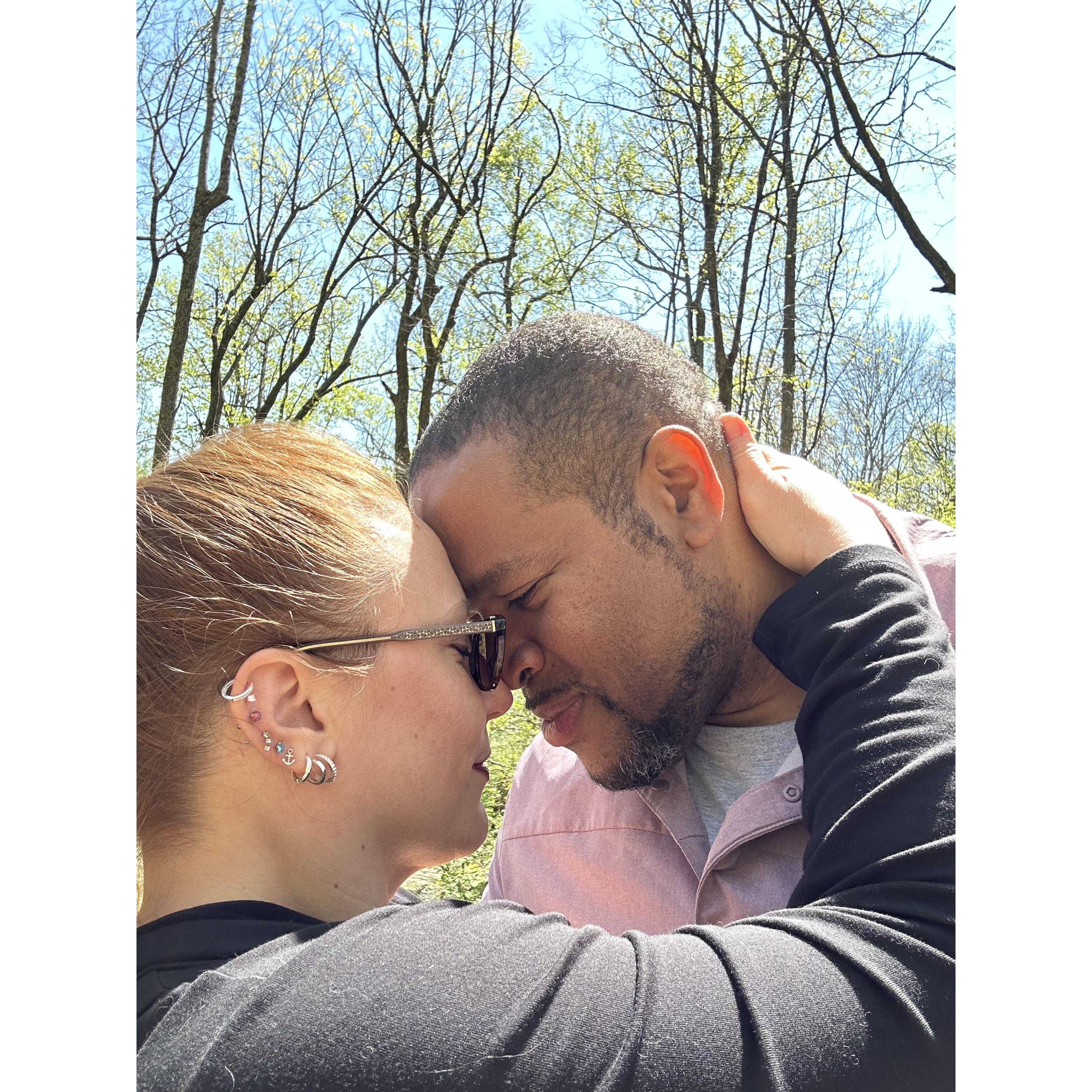 This was the start of a beautiful birthday for me (Cherish). We took this at Monte Sano Park after a wonderful brunch, went out shopping, and went to dinner before finishing the night swing dancing.