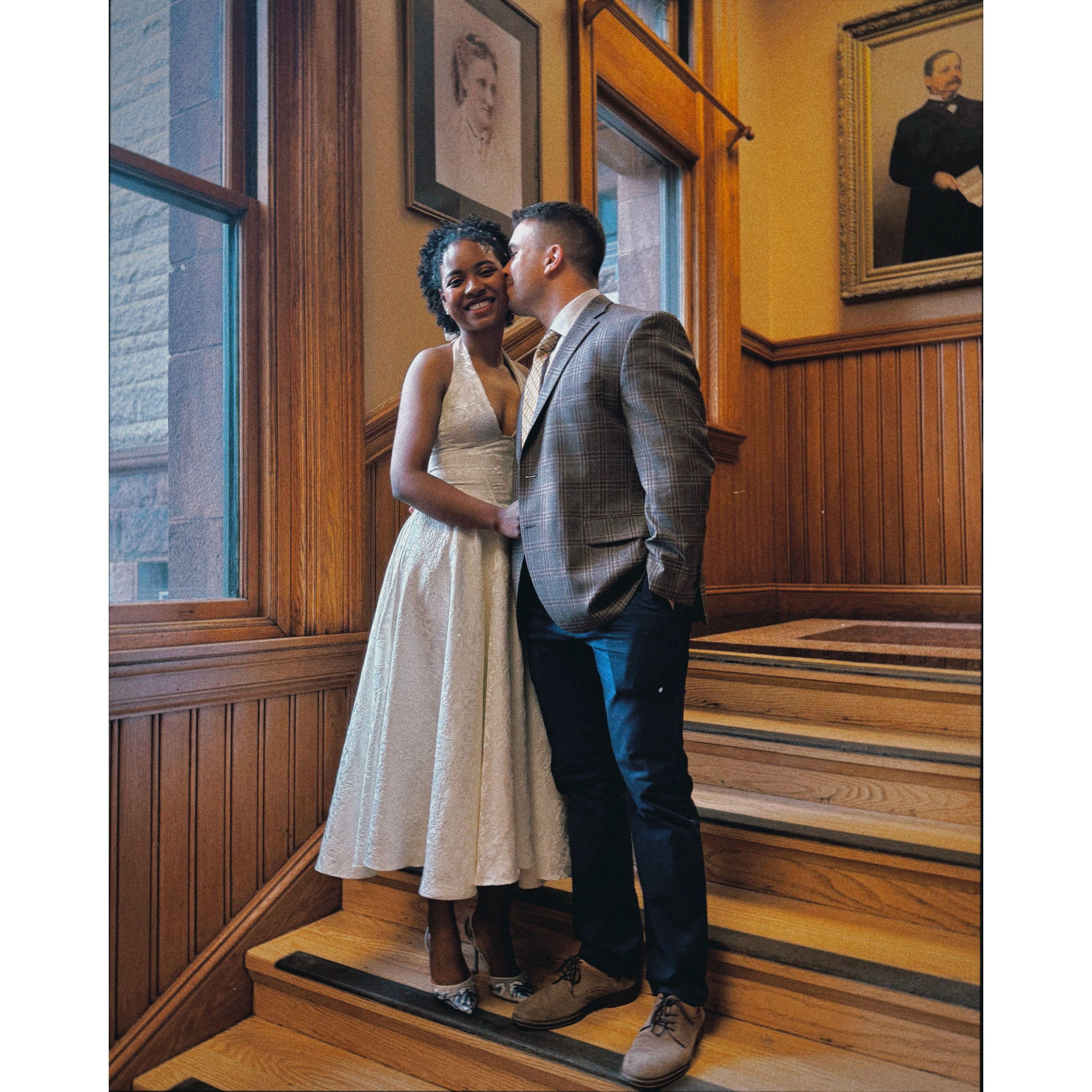 The court "I do"