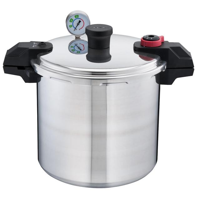 T-Fal 22qt Stainless Steel Canner and Pressure Cooker Gray