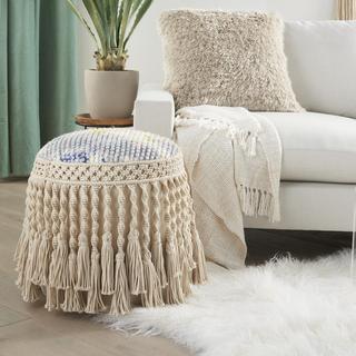 Life Styles Hand Stitched Pouf