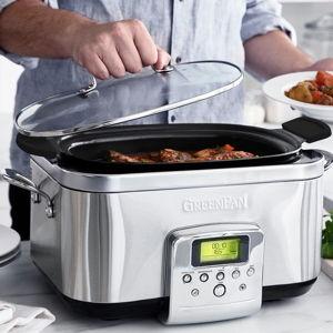 Elite 6-Quart Slow Cooker (Premiere Stainless Steel) | GreenPan