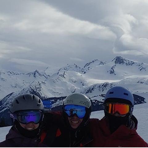At the top of Whistler with Drew- Feb 2019