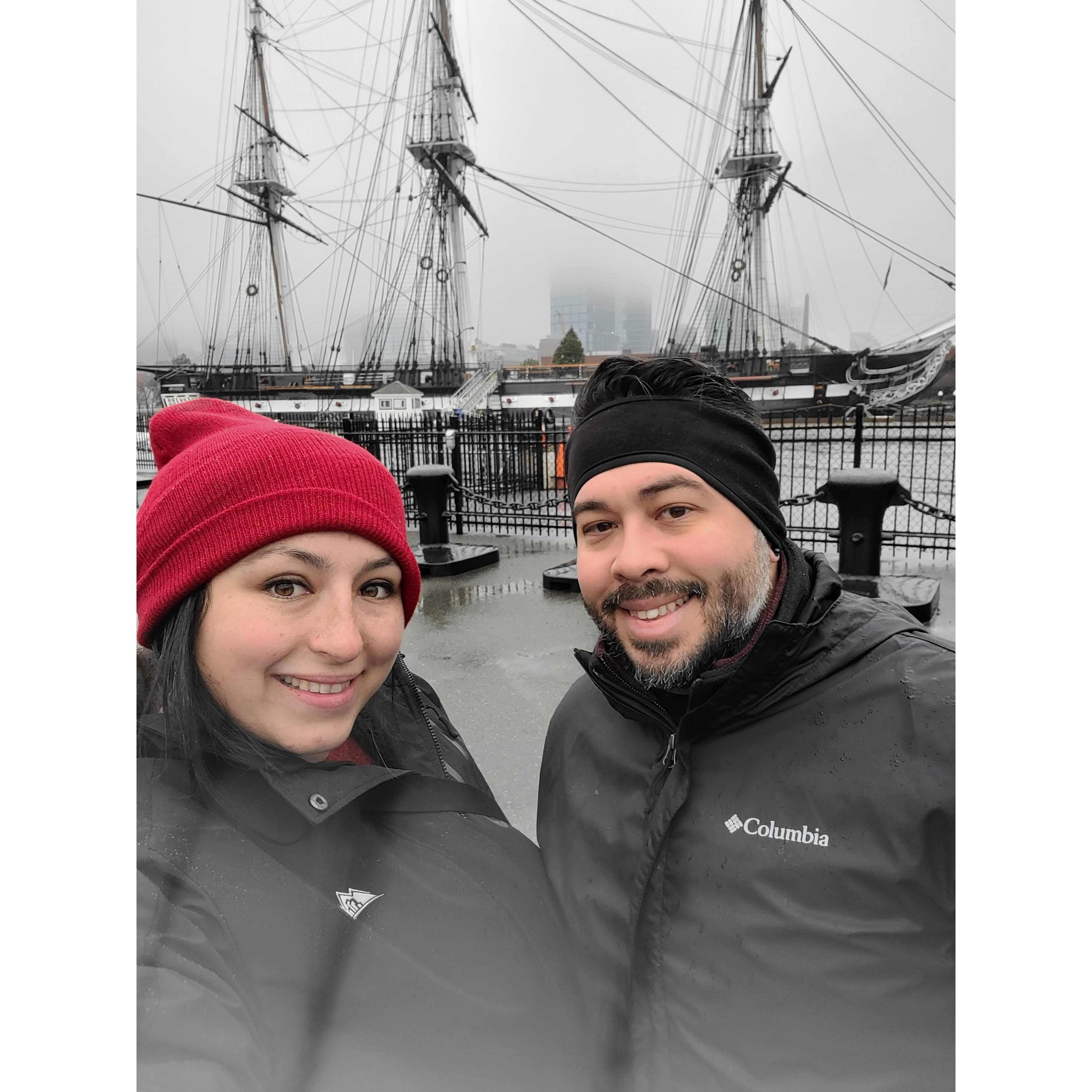 On the East Coast Road trip 2021 in Boston (A rainy Christmas Day touring Boston)