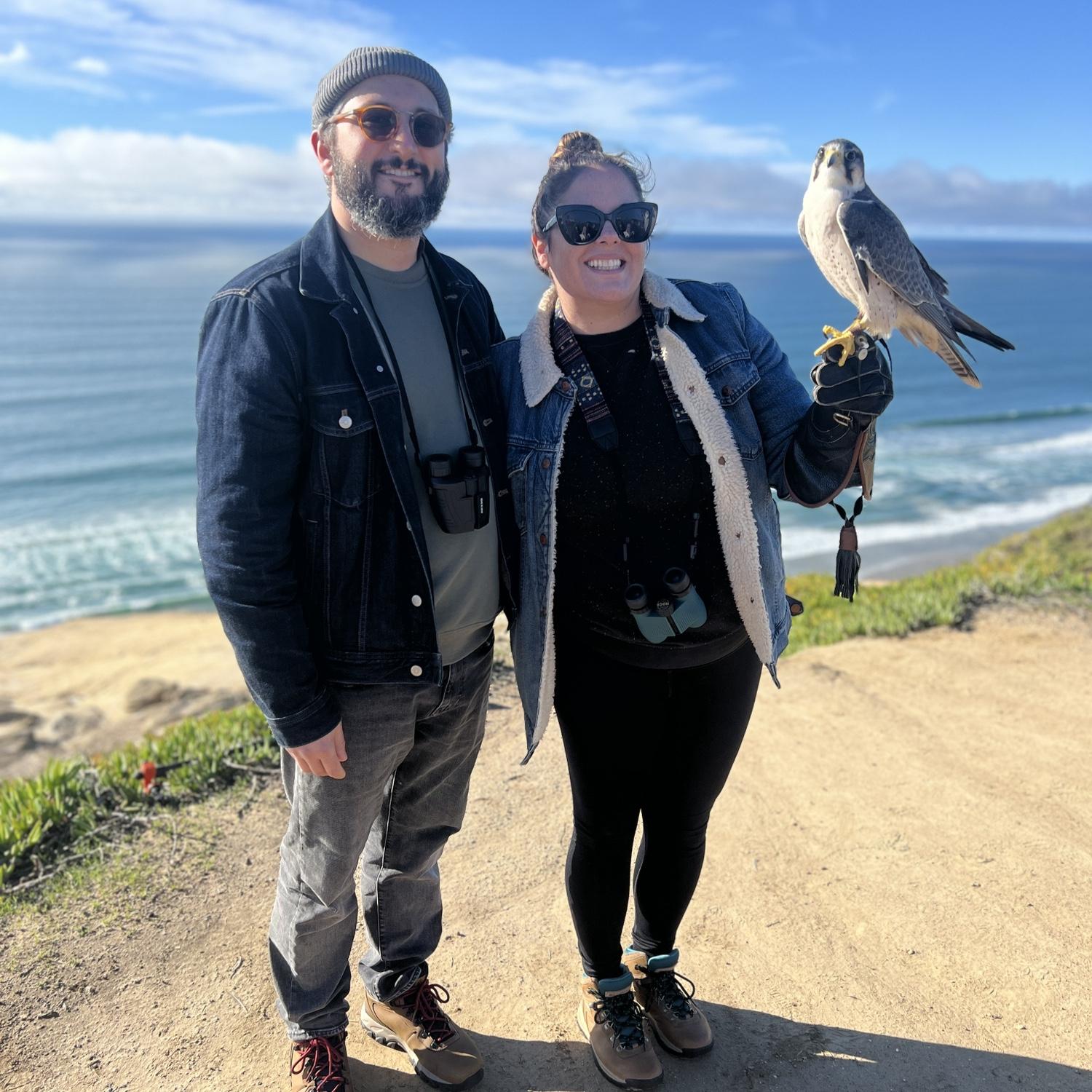 Shortly after we got into birding we got to meet some raptors!