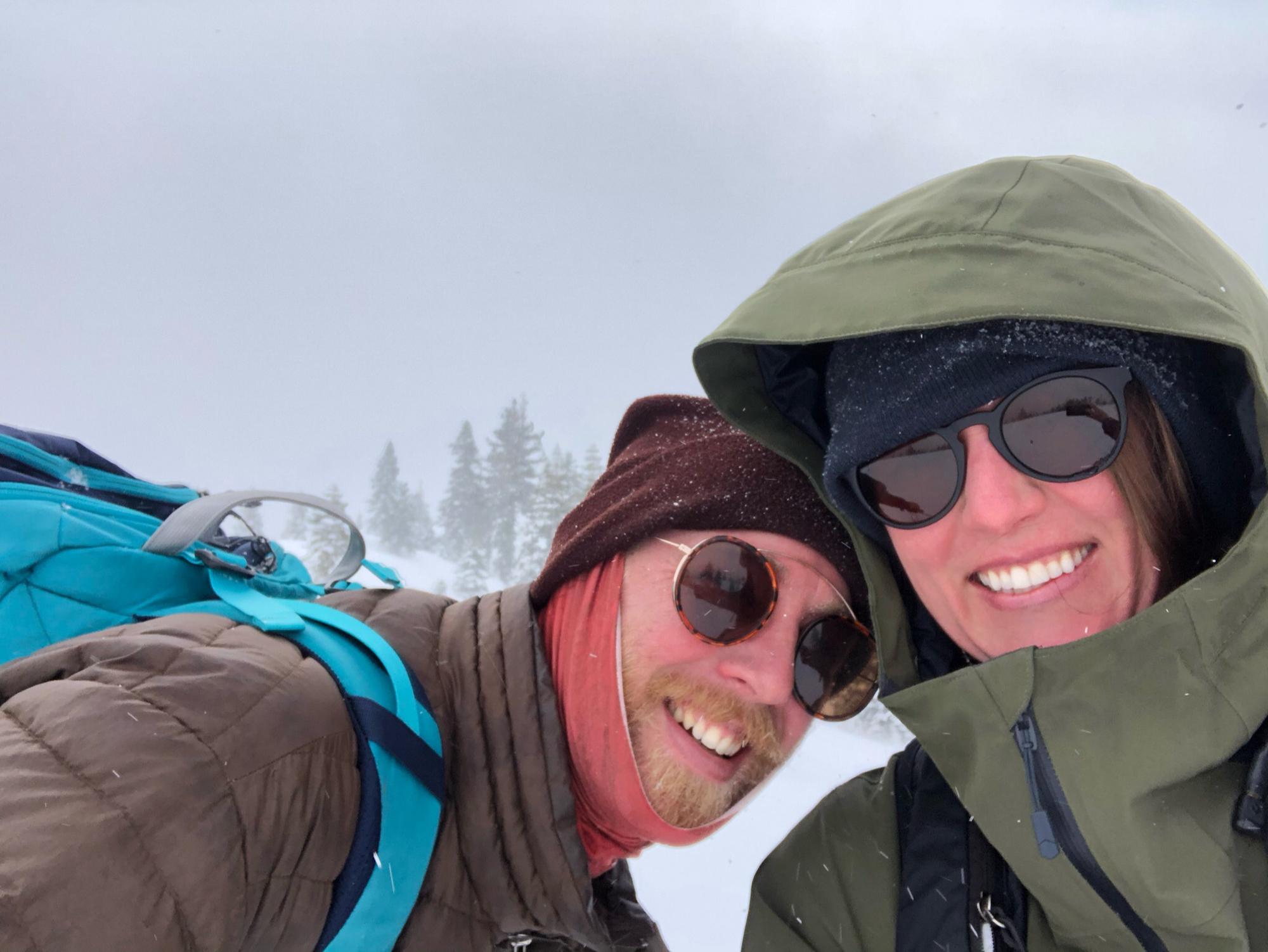Skiing Johnsville for blustery birthday turns, Feb 2021.