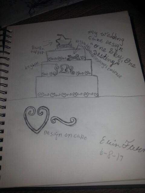 Wedding cake design I drew