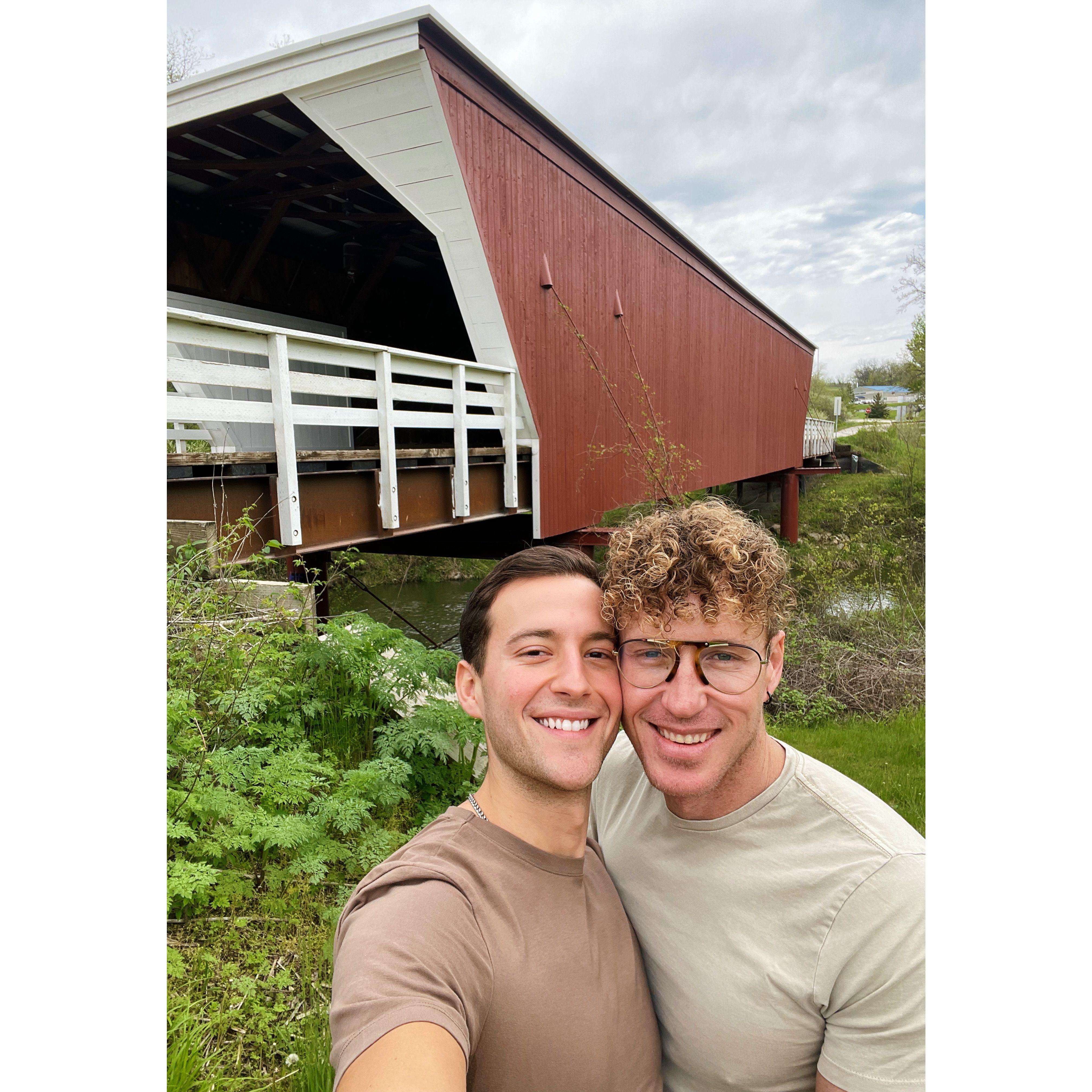 Our visit to the Bridges of Madison County. Right where we will get married!