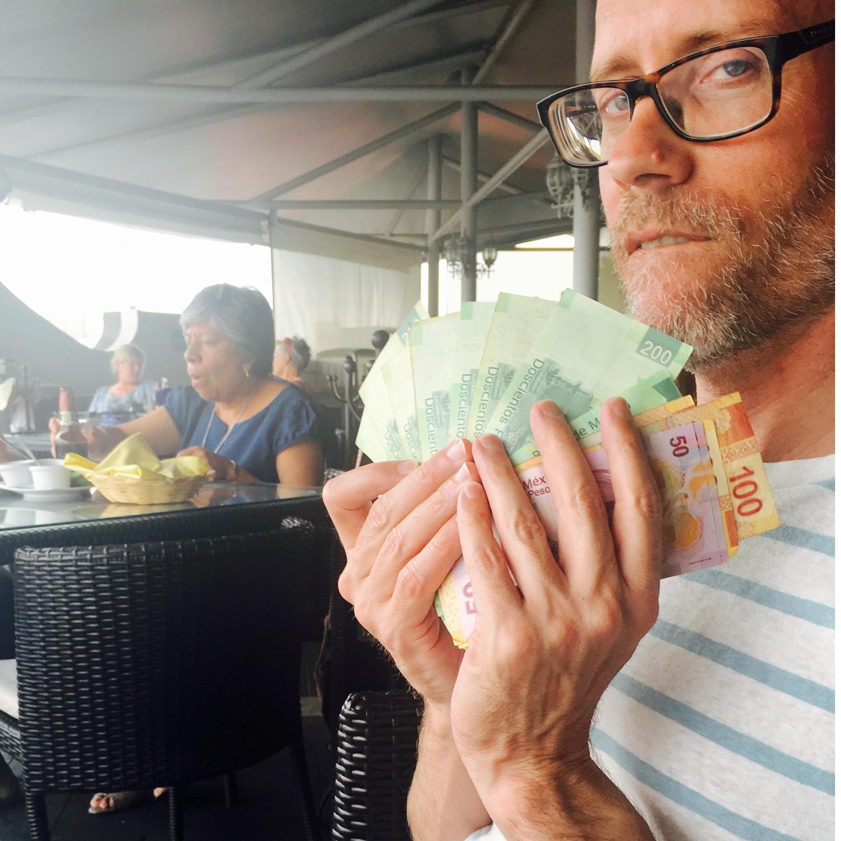 George is a baller with Pesos. (shuuuuush....Don't tell him.)