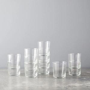 Bormioli Rocco Bodega Collection Glassware – Set Of 12 Medium 12 Ounce Drinking Glasses For Water, Beverages & Cocktails – 12oz Clear Tempered Glass Tumblers