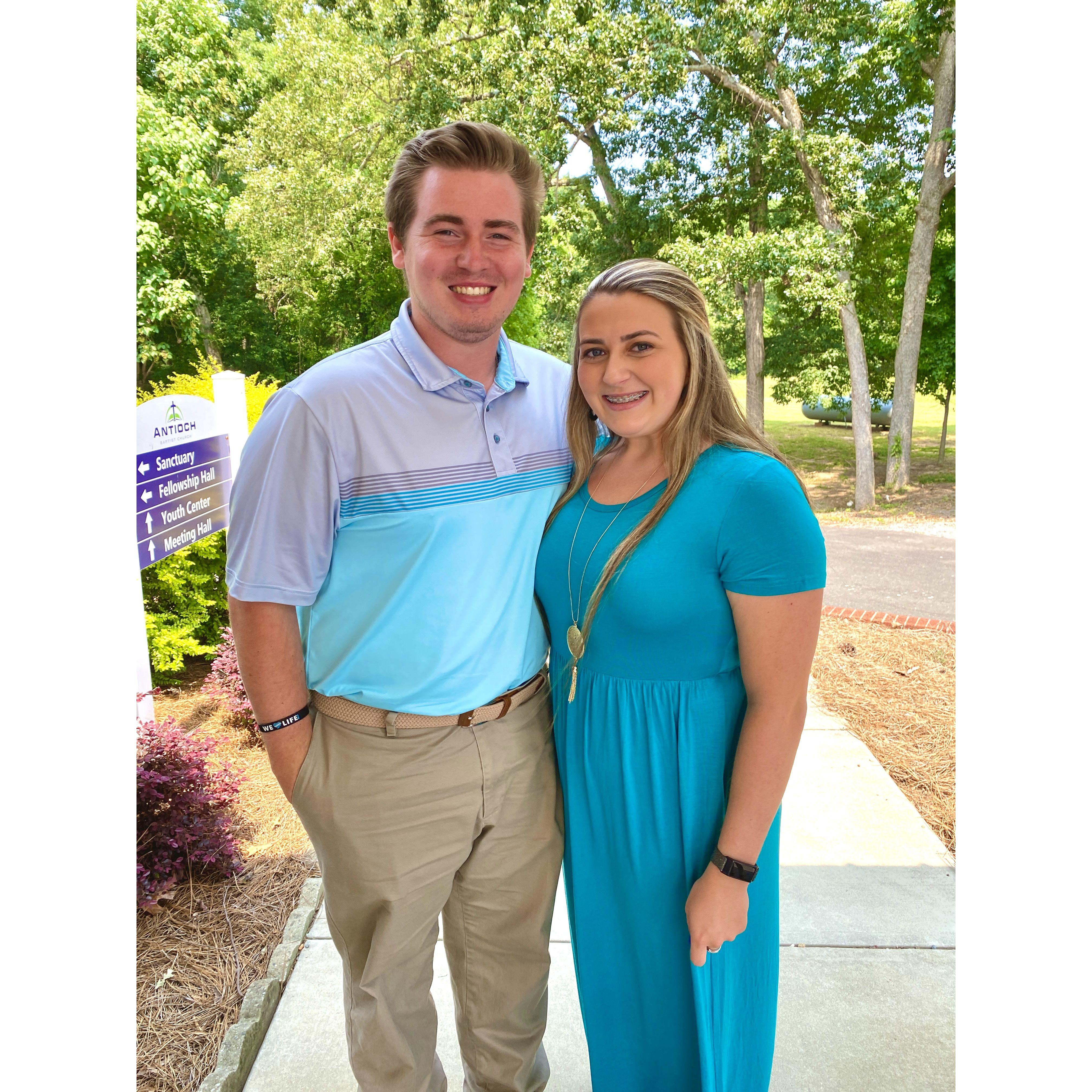 Matching at church!