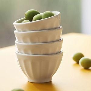 The Latte Stoneware Nut Bowls, Set of 4: Amelie Edition