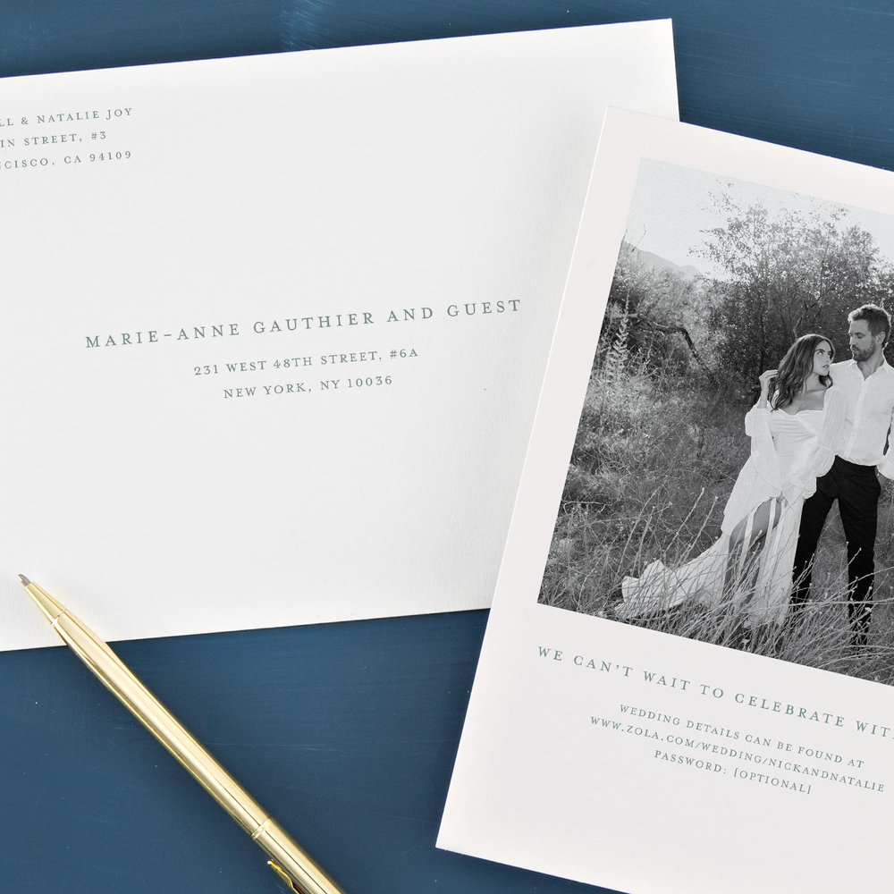 Seraphine Classic | Off-White | Zola Wedding Invitations