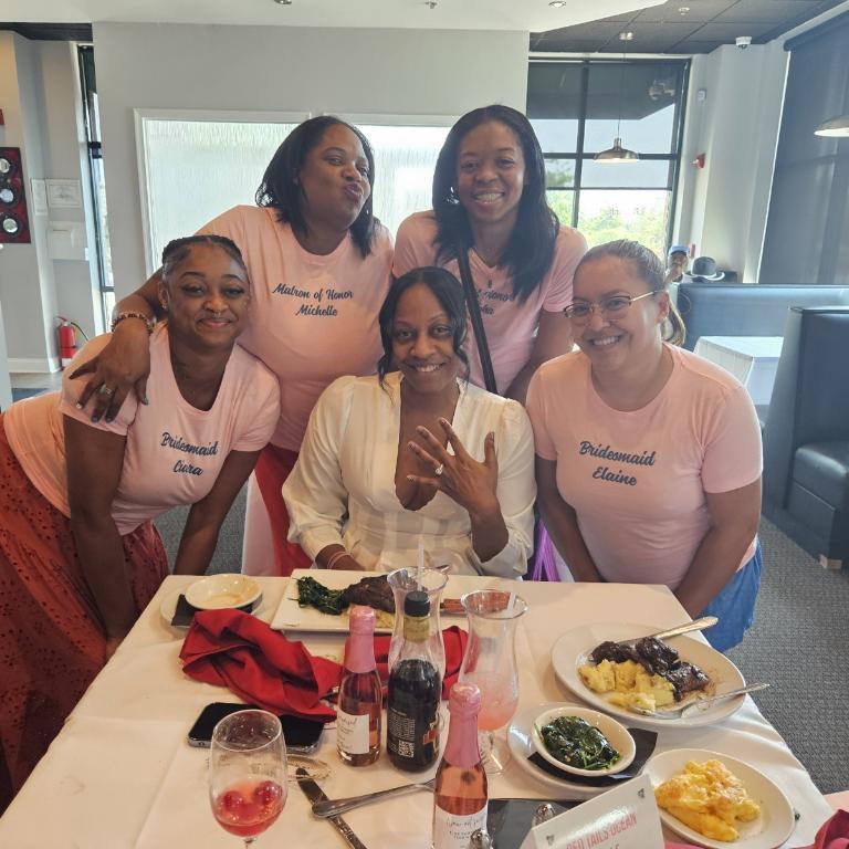 Bridesmaid Proposal Dinner! They said yes!