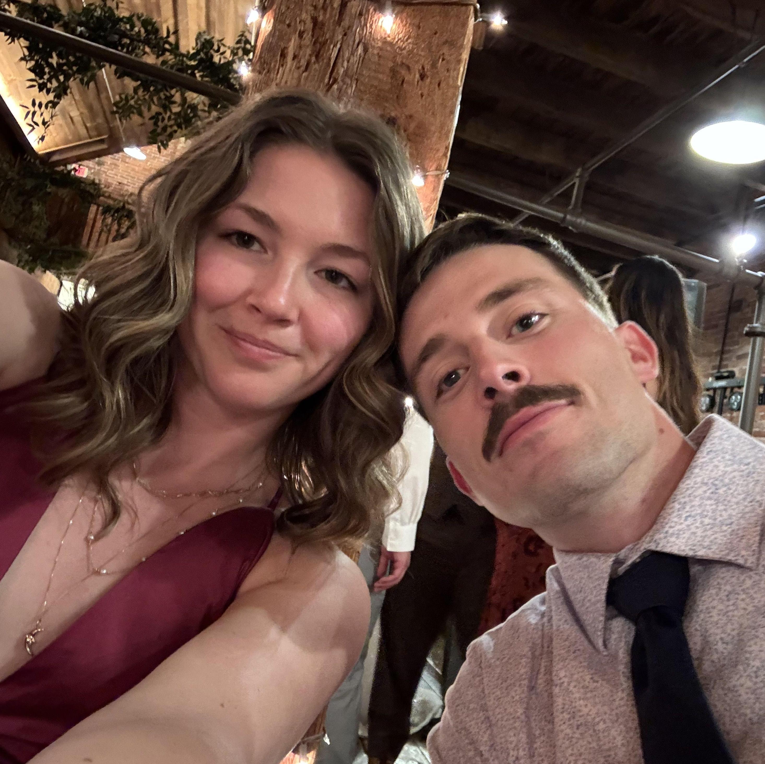 Attending a friend's wedding together and dreaming of our special day