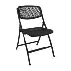 HDX Black Plastic Seat Foldable Folding Chair