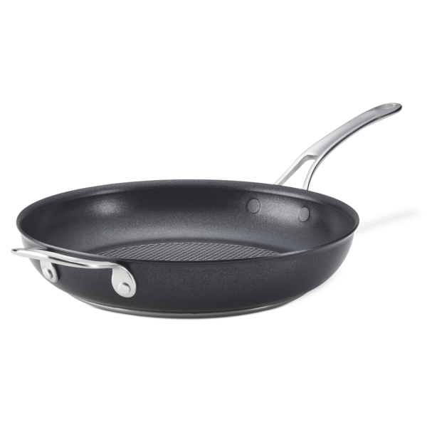 AnolonX 12" Frying Pan with Helper Handle