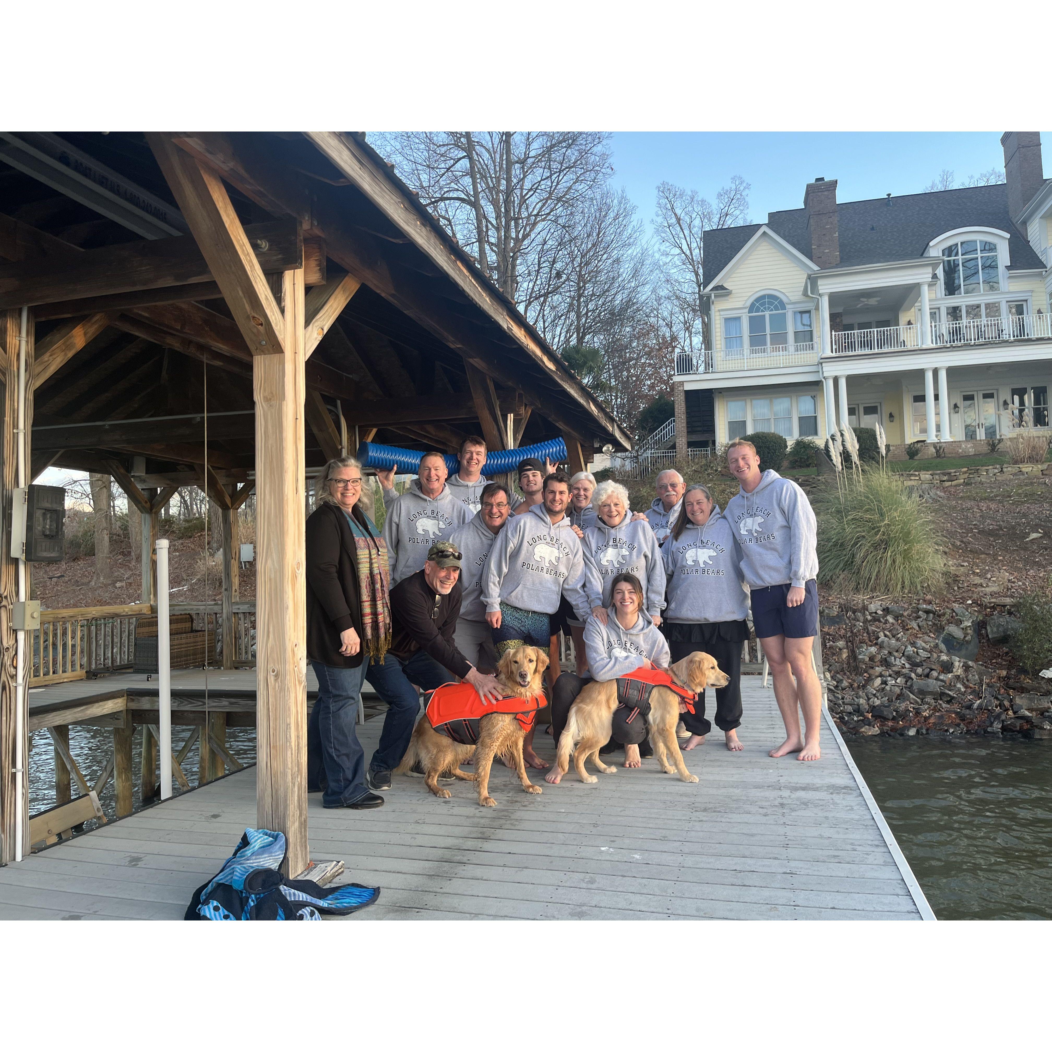 12.30.23 - Family Polar Plunge.... Before &