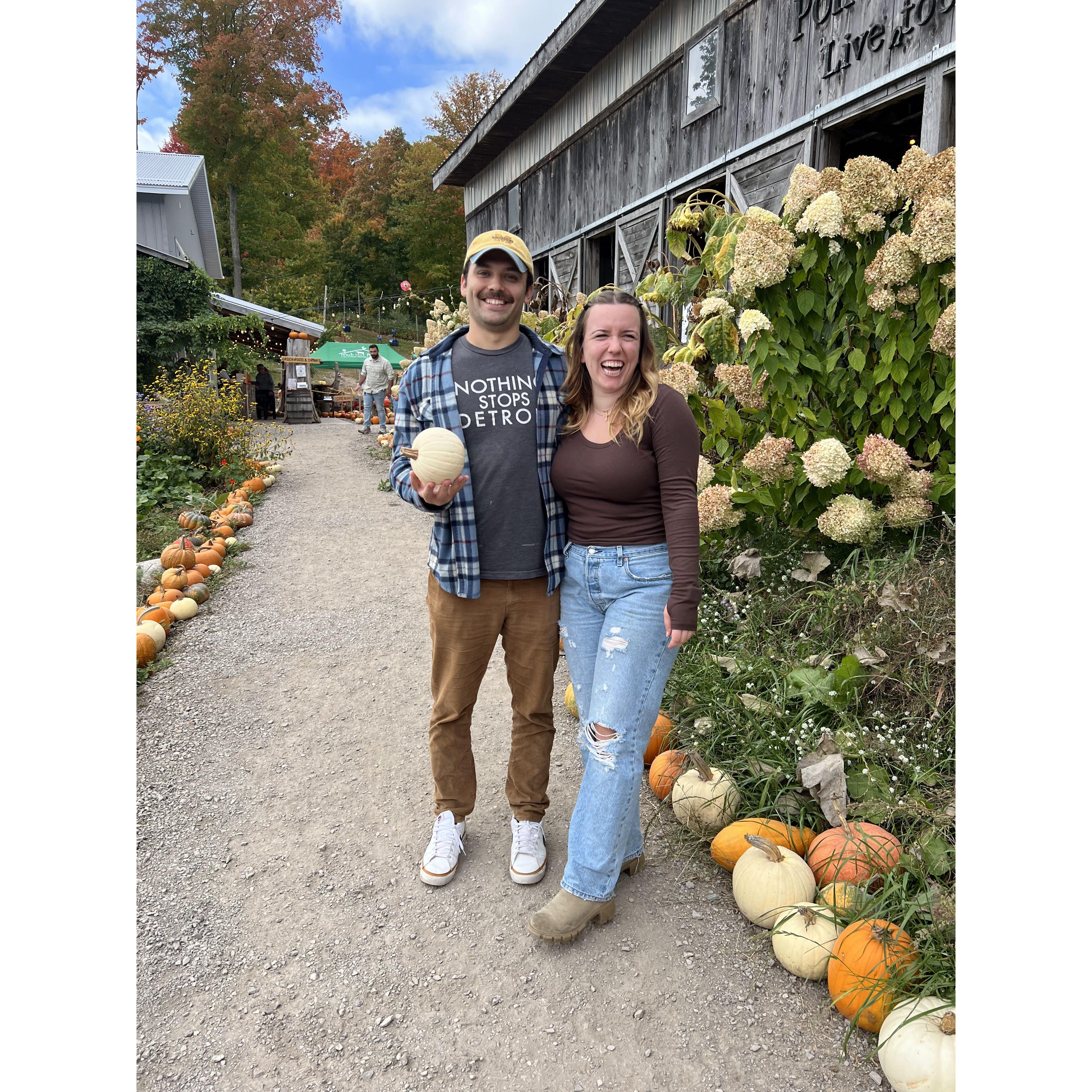 They took full advantage of being back in Michigan, spending time Up North during the Fall.