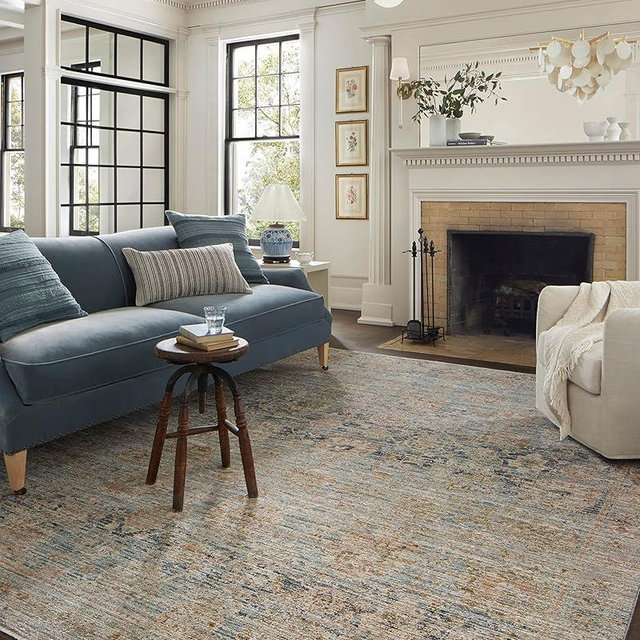 Loloi Jean Stoffer x Katherine Ocean/Coral 7'-10" x 10' Area Rug