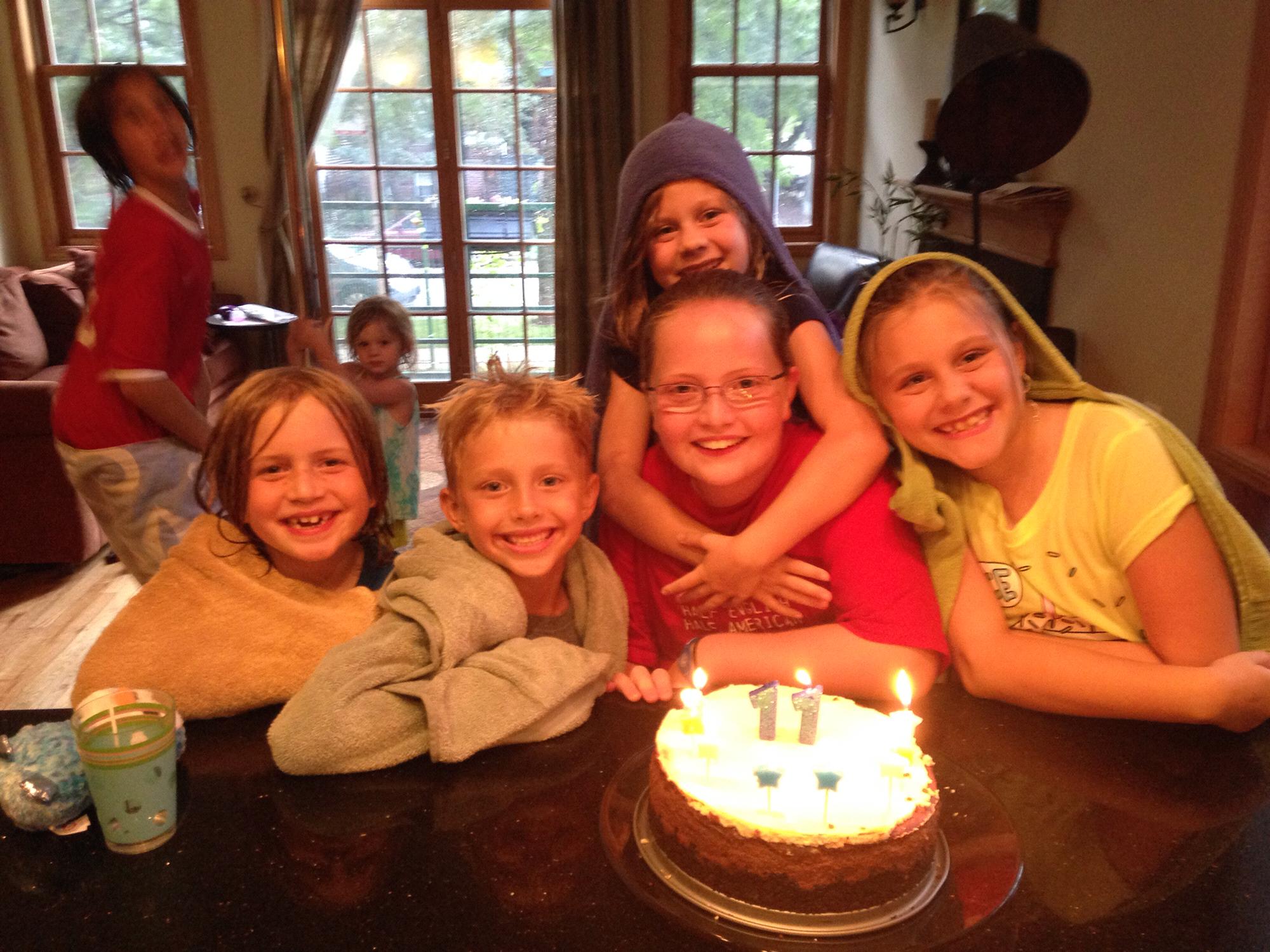 By Isabel’s 11th birthday the kids were attached.