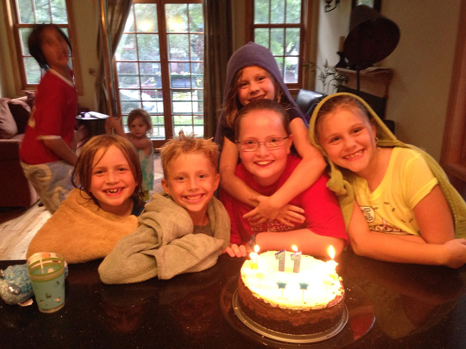 By Isabel’s 11th birthday the kids were attached.