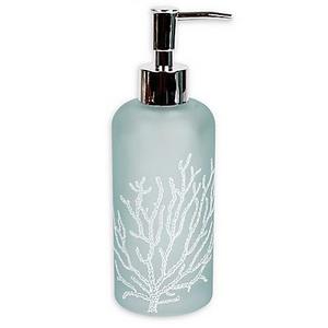 Saturday Knight Coral Reef Glass Lotion Dispenser in Blue