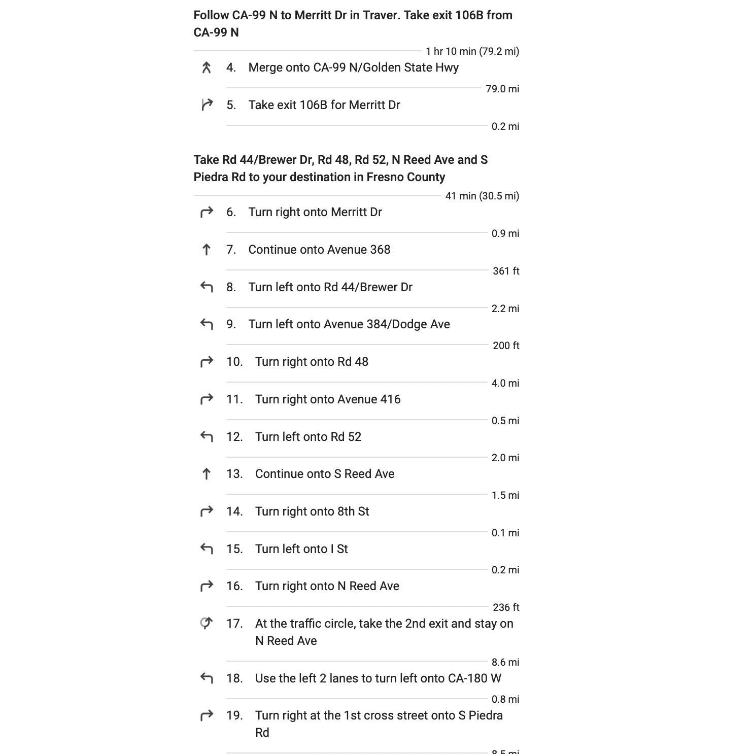 Directions from Bakersfield to Venue