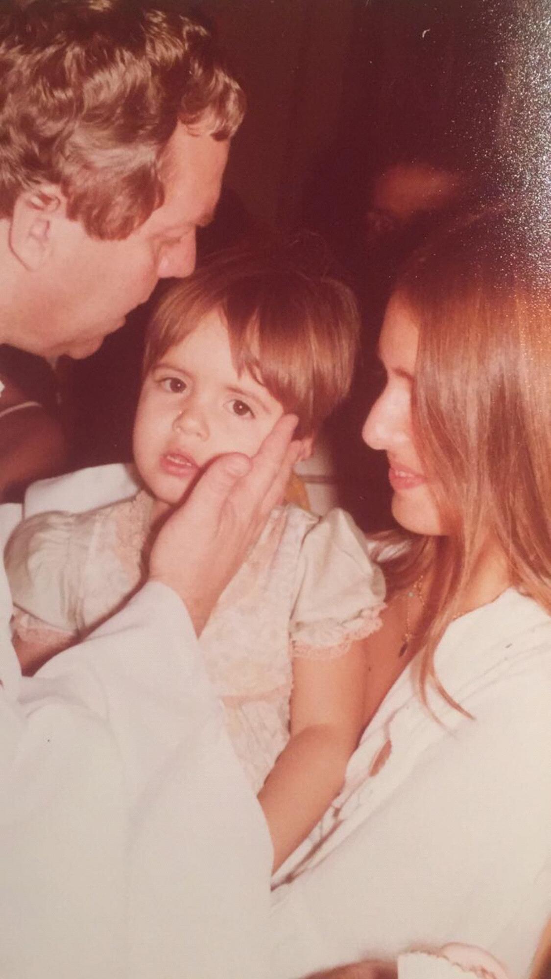 Little scared at my baptism.