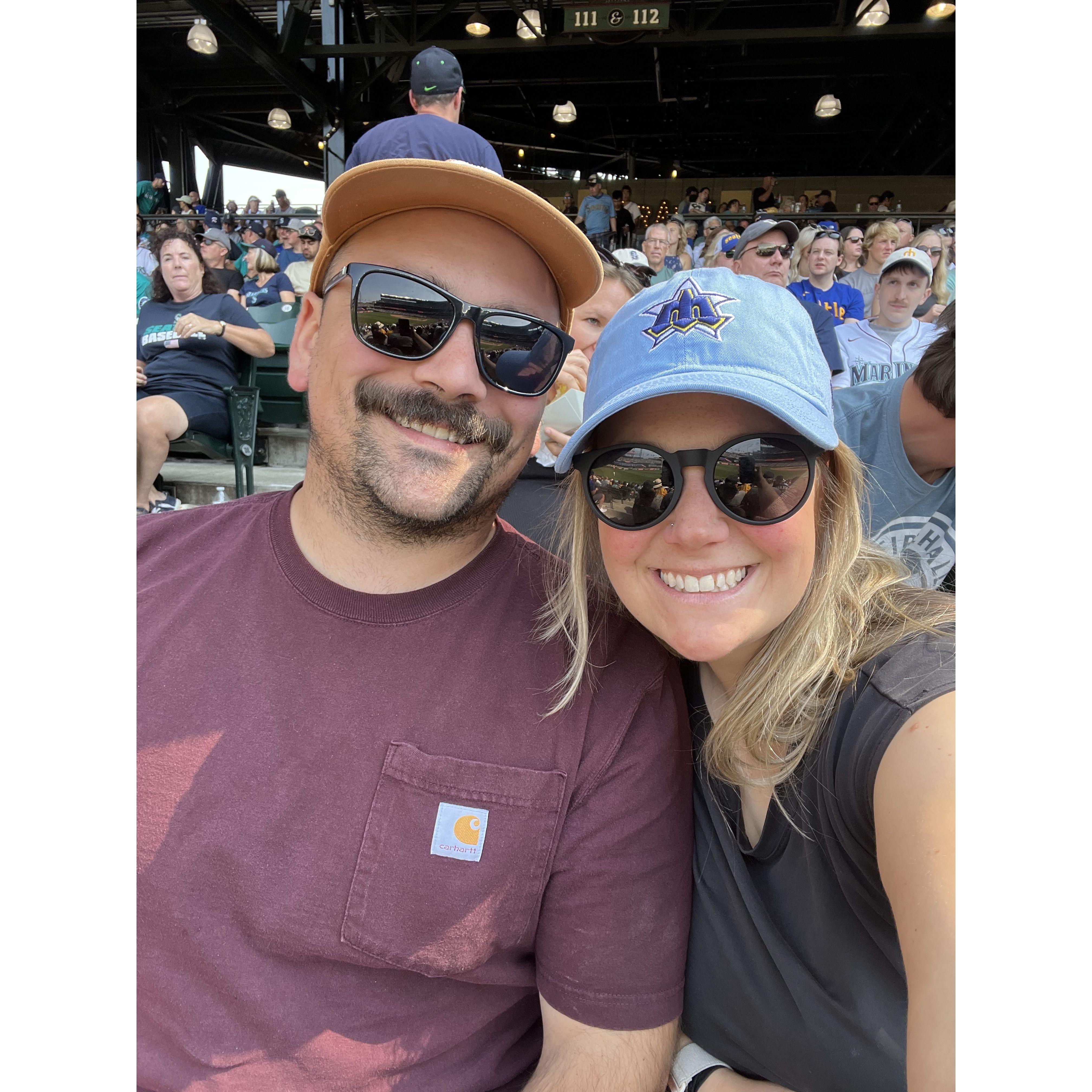 Joe, learning to love baseball. Go M’s!
