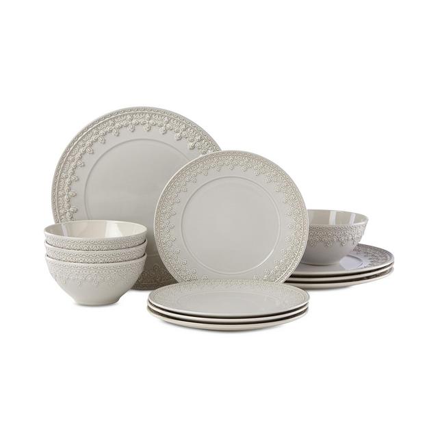 Lenox Chelse Muse Fleur 12-Pc. Dinnerware Set, Service for 4