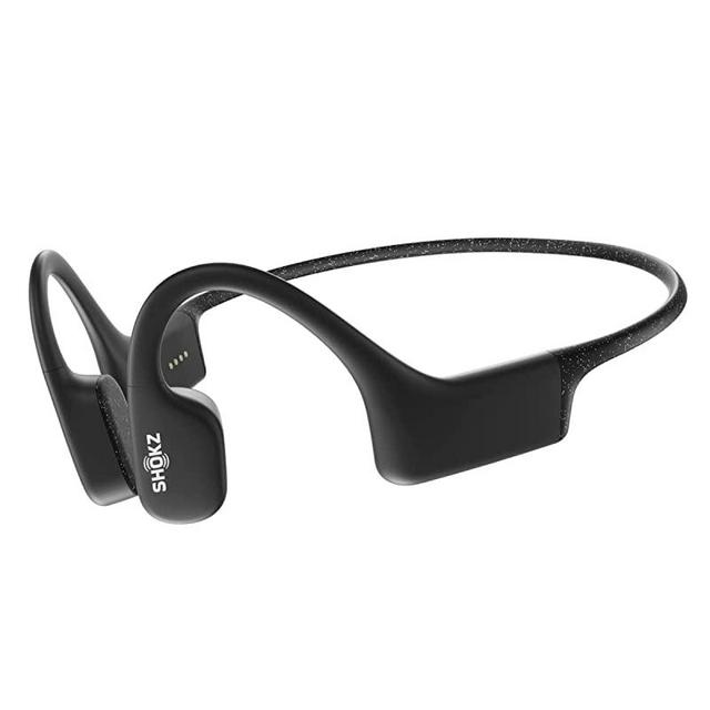 Shokz OpenSwim Swimming MP3 - Bone Conduction MP3 Waterproof Headphones for Swimming - Open-Ear Wireless Headphones, No Bluetooth, with Nose Clip and Earplug (Black)