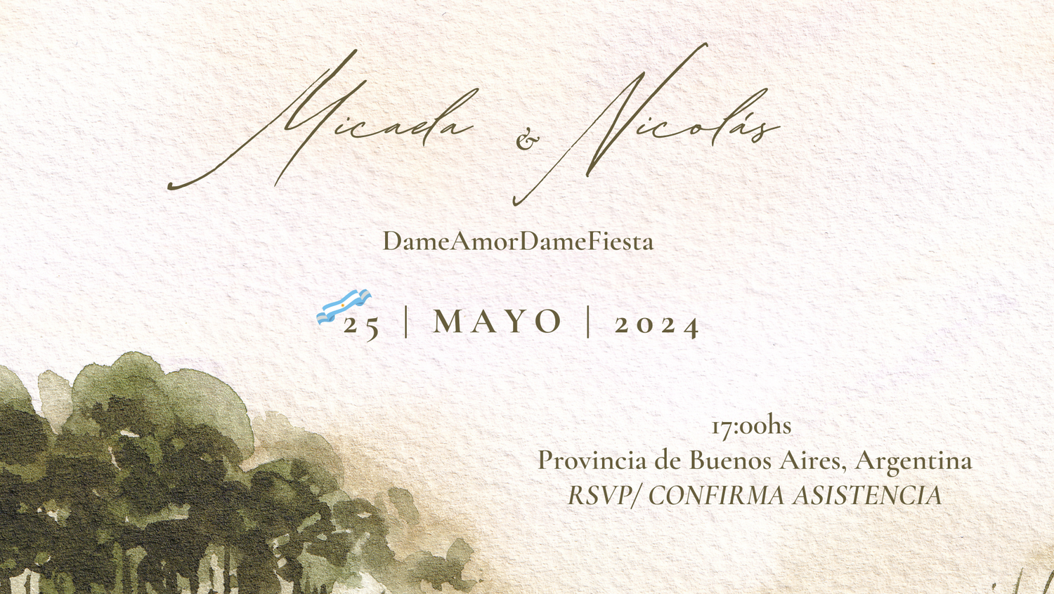 The Wedding Website of Nicolás Bruno and Micaela Decona
