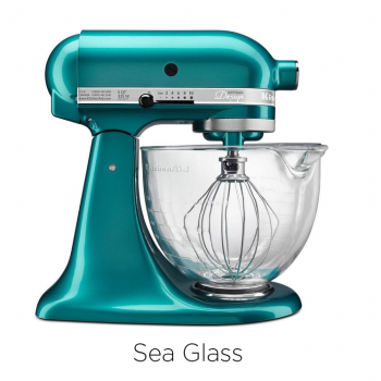 KitchenAid 5 Quart Artisan Stand Mixer: Design Series Glass Bowl