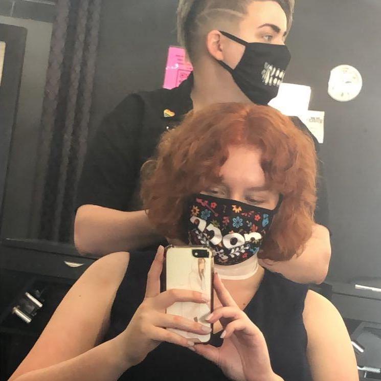 My first time dying my whole head, done by Jess for her first color application at Cosmo school.