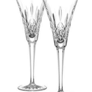 Waterford Stemware, Lismore Toasting Flutes, Set of 2