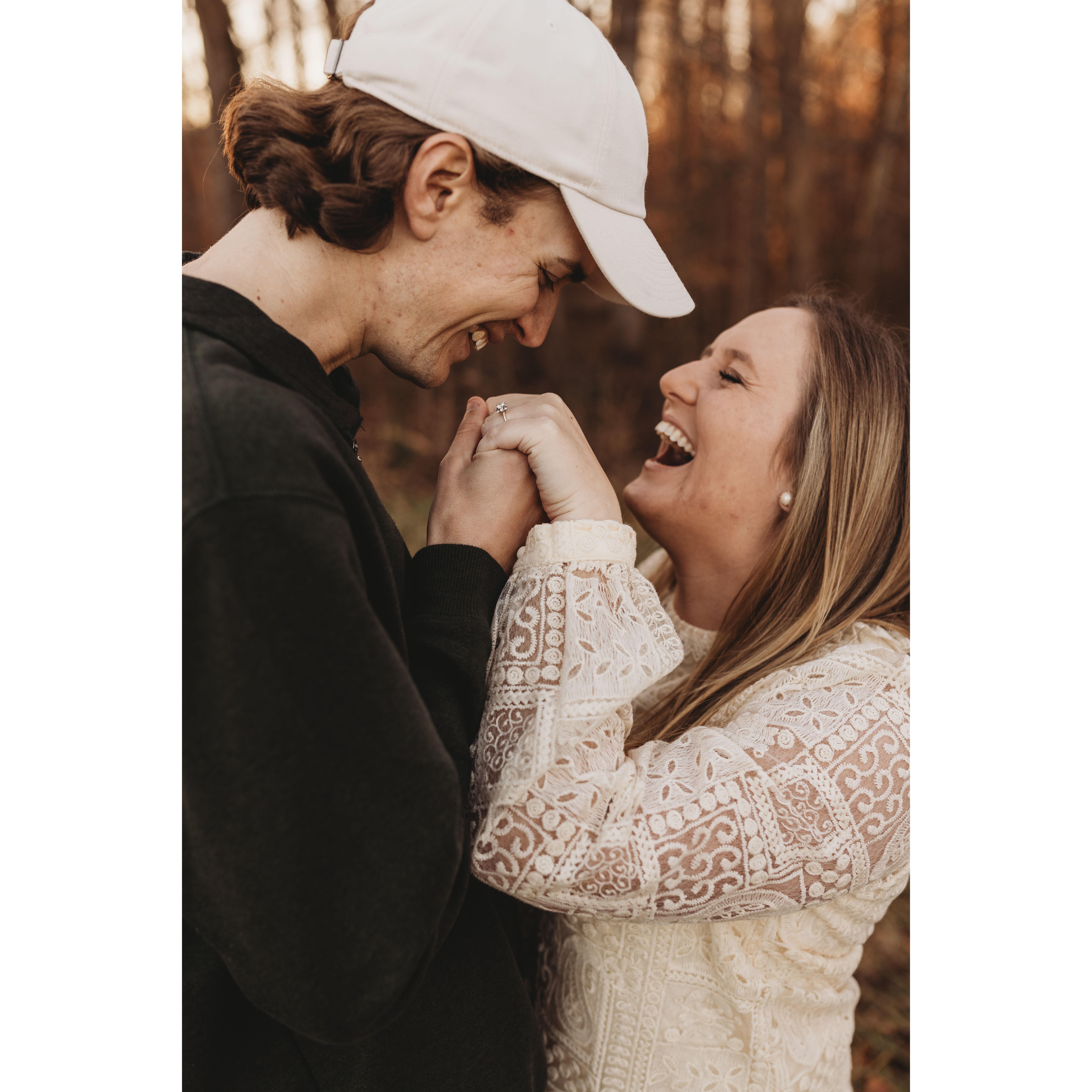 I want to laugh with him forever