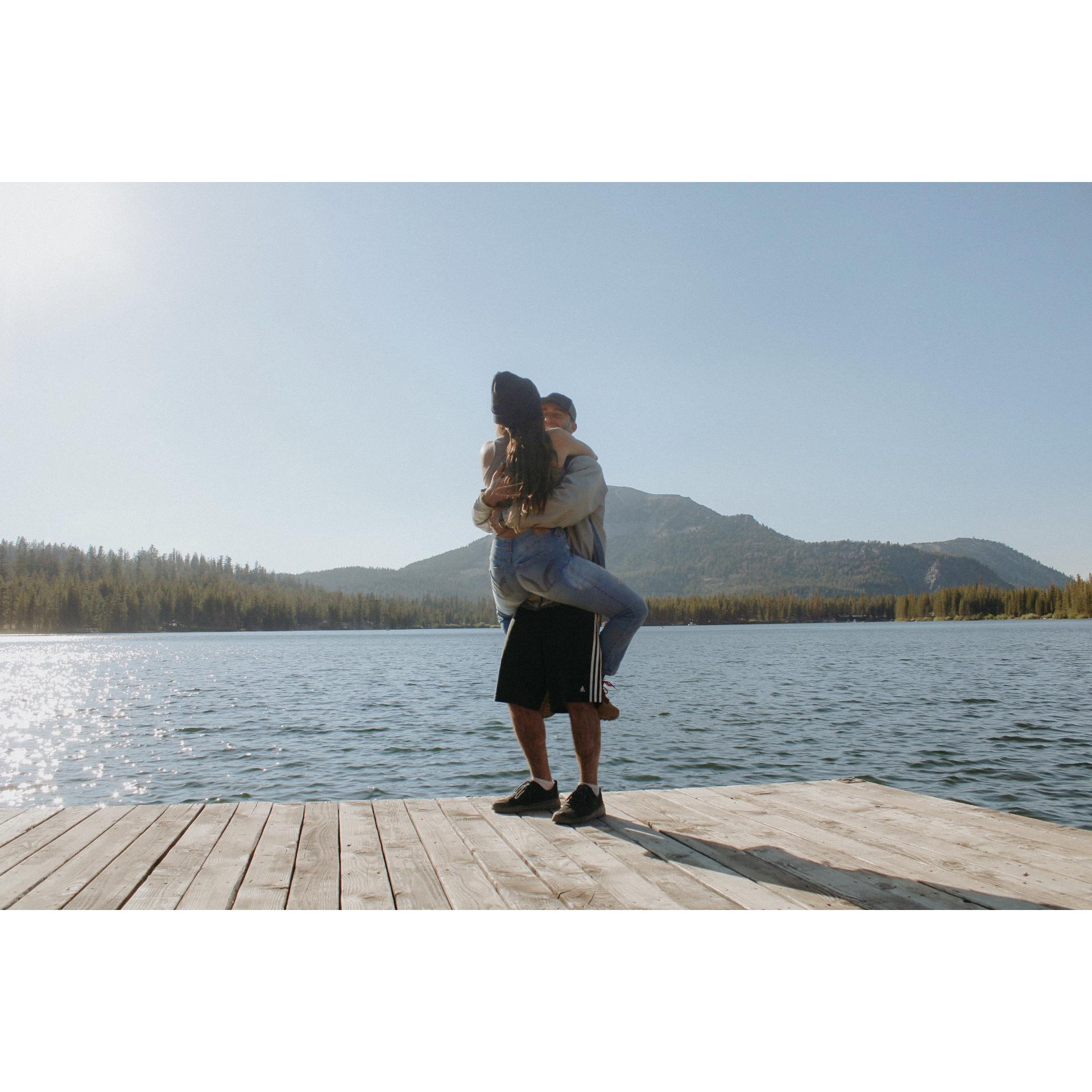 Our most special place ever MAMMOTH<3 ALSO the exact spot Bryce proposed to J!