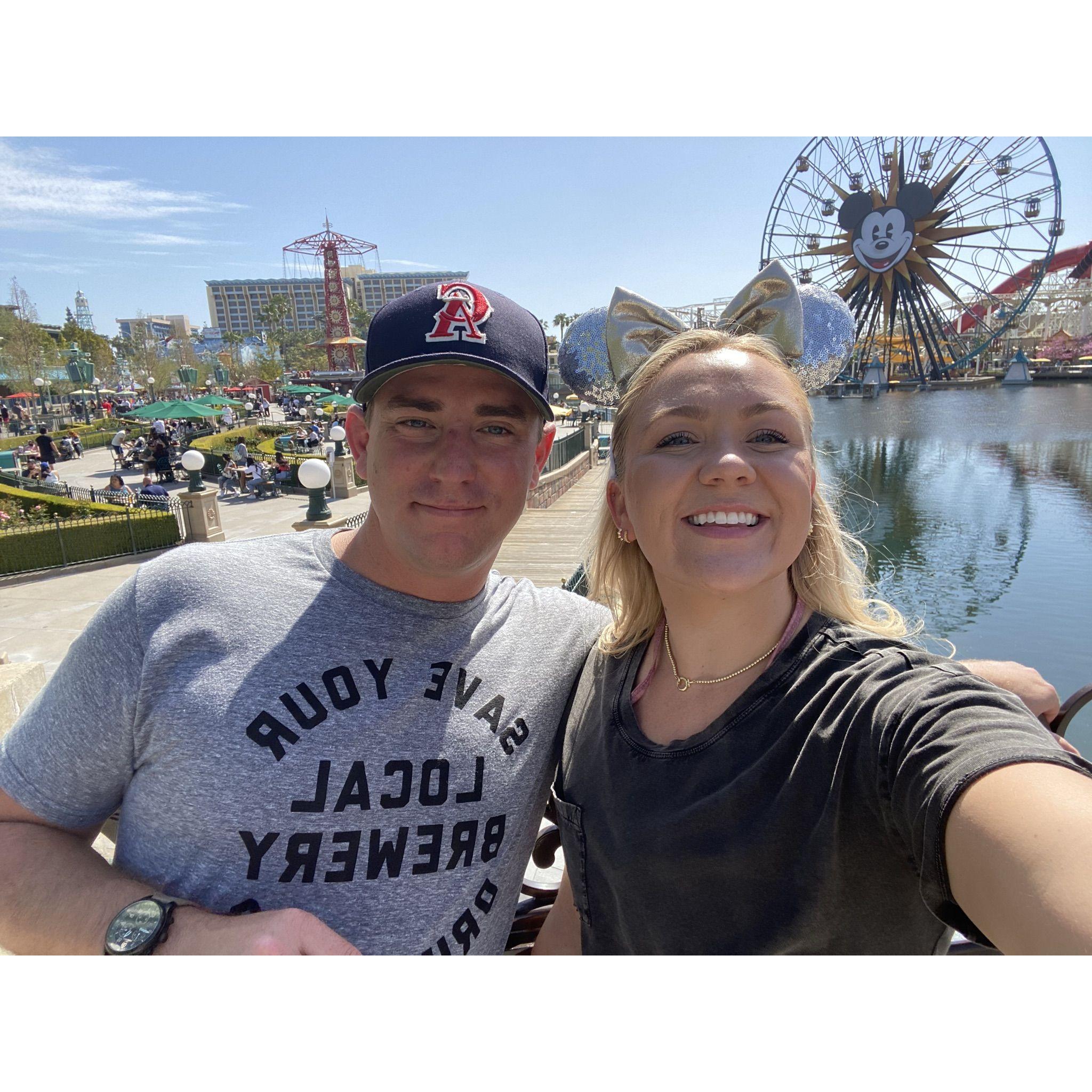 Our first Disney date, April 2021
