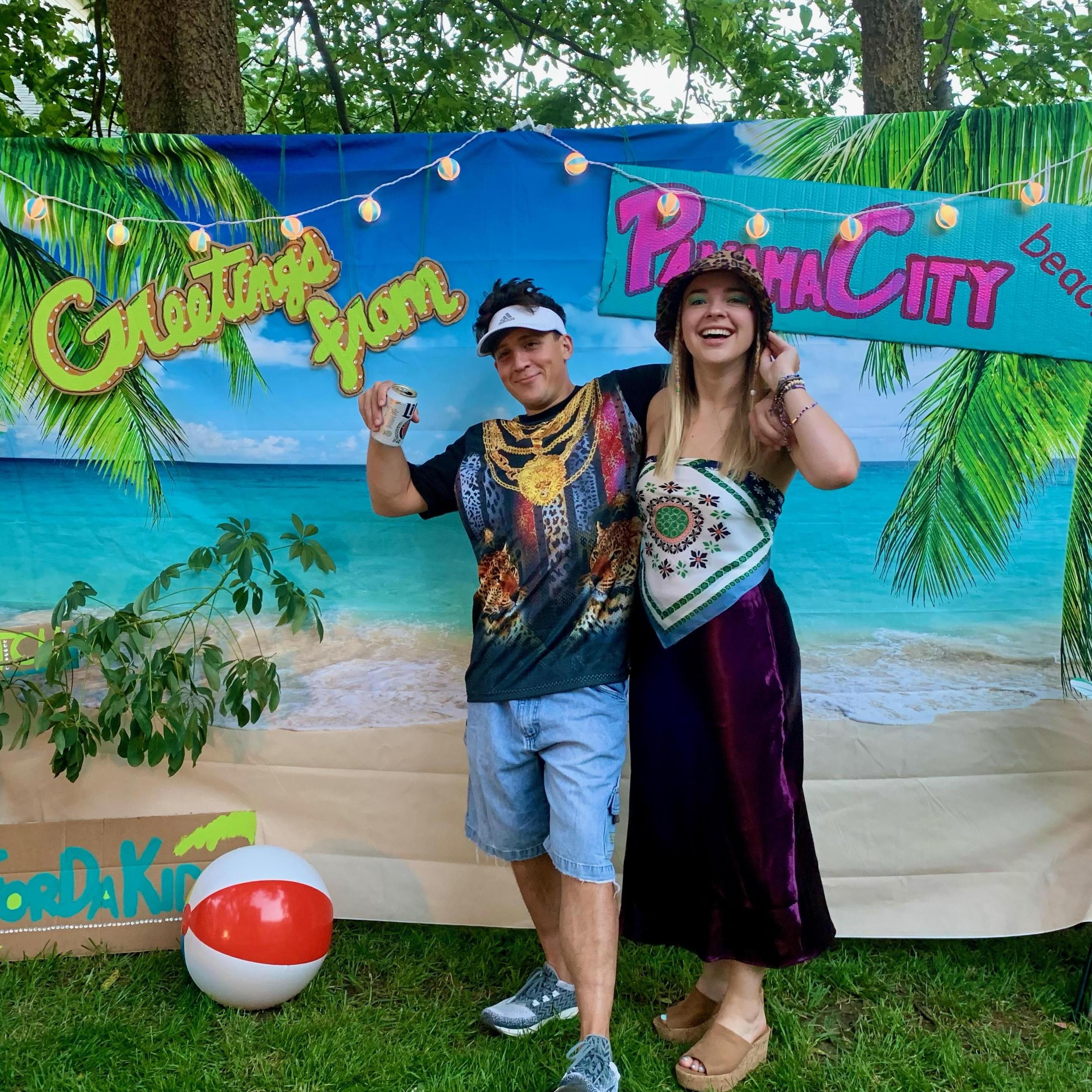 The party had a 90s theme, in our defense
