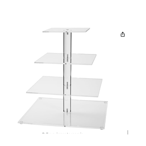 4 Tier Square Dessert Stand (4S)