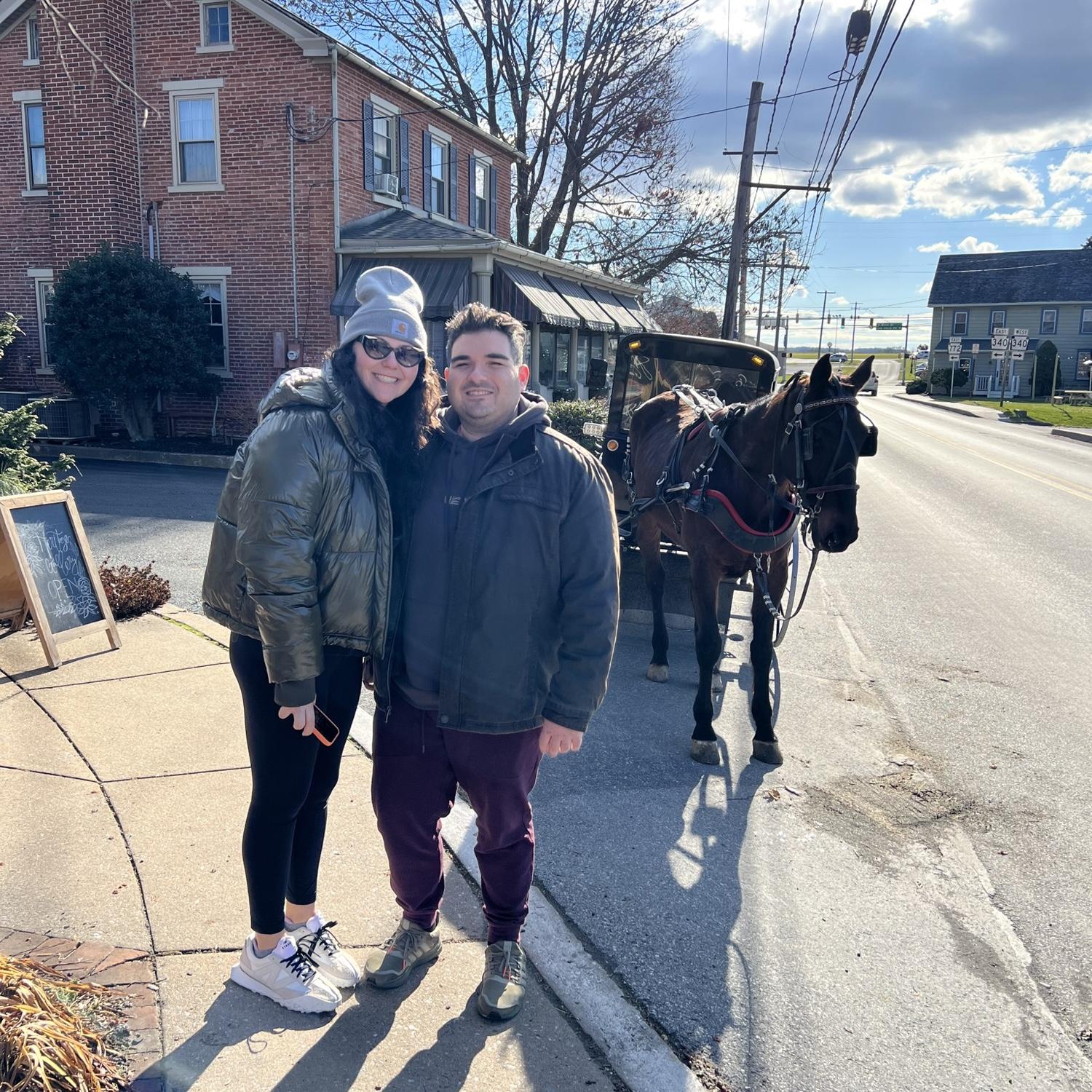 Which of course included a trip to visit the Amish