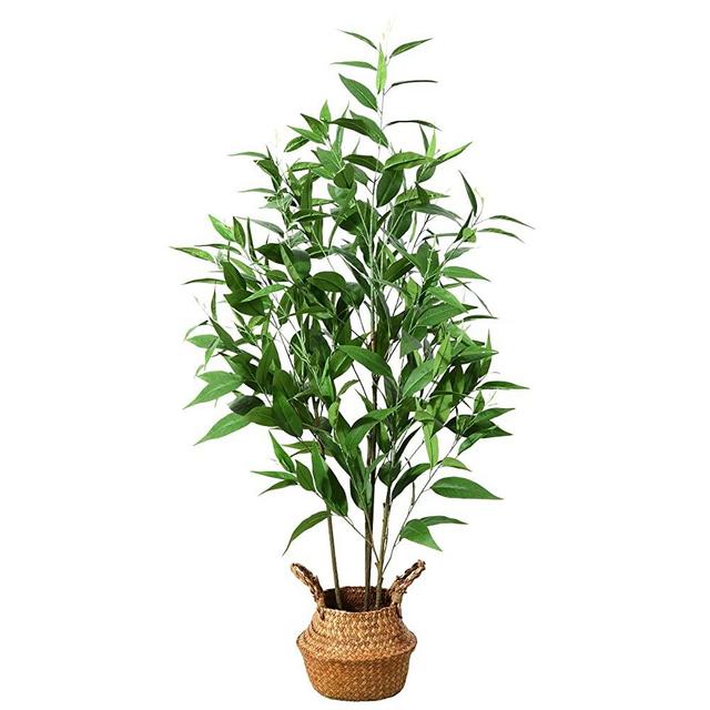 Ferrgoal Artificial Eucalyptus Tree, 47 Inch Tree Fake Plant in Pot for Home and Office Decor, Potted Faux Plants Tall Artificial Trees for Indoor, Outdoor, Lifelike Home Decoration, Green