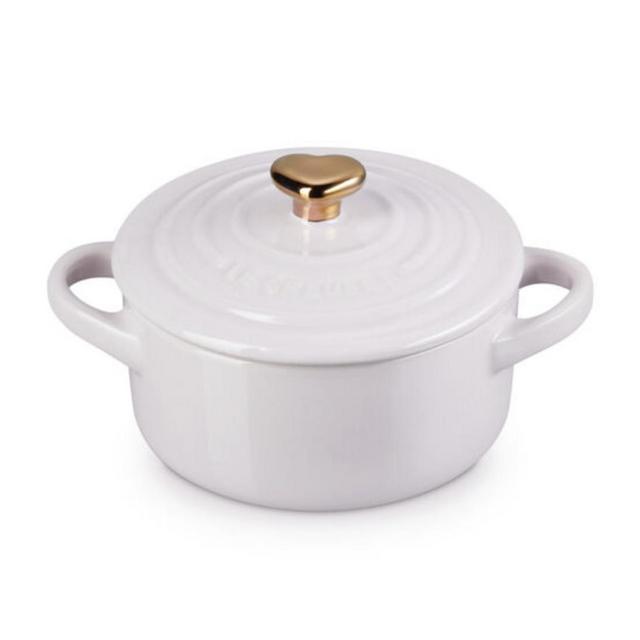 Le Creuset Mini Cocotte with Gold Heart Knob - Shallot