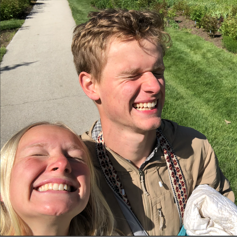 Squinty babies on a date!